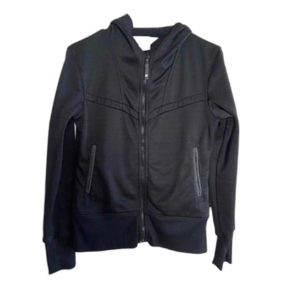 Columbia black hooded LIGHTWEIGHT zip up SMALL